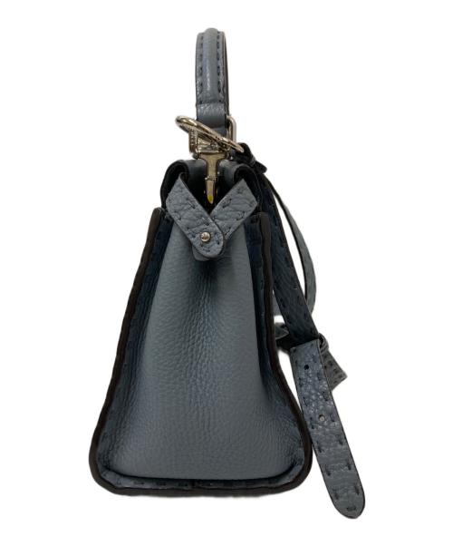 FENDI（フェンディ）FENDI (フェンディ) 2WAYショルダーバッグ ブルーの古着・服飾アイテム