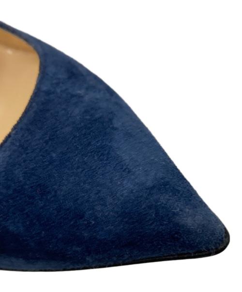 Christian Louboutin（クリスチャン・ルブタン）Christian Louboutin (クリスチャン・ルブタン) スウェードパンプス ネイビー サイズ:37の古着・服飾アイテム