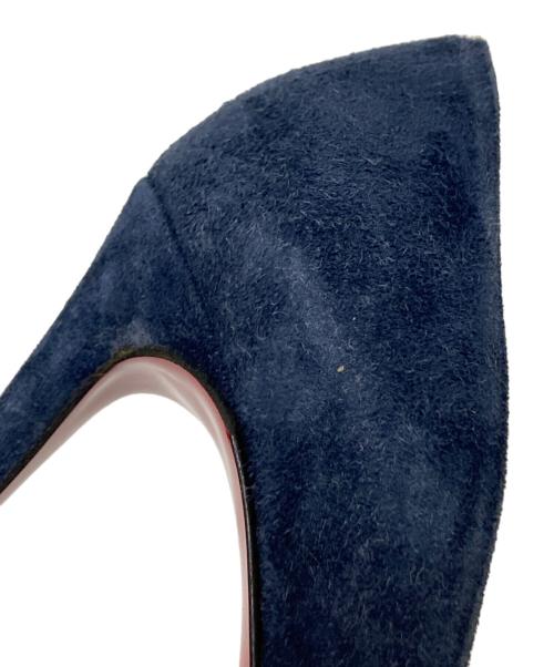 Christian Louboutin（クリスチャン・ルブタン）Christian Louboutin (クリスチャン・ルブタン) スウェードパンプス ネイビー サイズ:37の古着・服飾アイテム