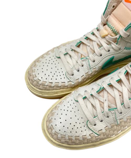 NIKE（ナイキ）NIKE (ナイキ) UNION (ユニオン) Bephies Beauty Supply (ベフィーズビューティーサプライ) Air Jordan 1 High Elevate ホワイト×グリーン サイズ:24.0㎝の古着・服飾アイテム