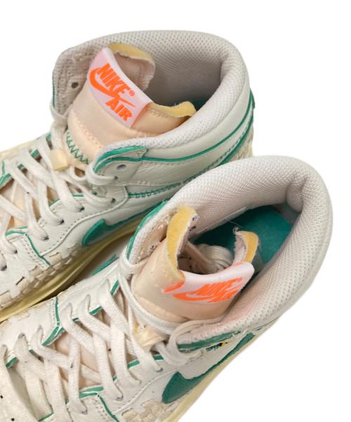 NIKE（ナイキ）NIKE (ナイキ) UNION (ユニオン) Bephies Beauty Supply (ベフィーズビューティーサプライ) Air Jordan 1 High Elevate ホワイト×グリーン サイズ:24.0㎝の古着・服飾アイテム