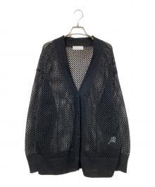 GALLARDA GALANTE（ガリャルダガランテ）の古着「メッシュカーディガン」｜ブラック