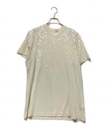 Maison Margiela×H&M（メゾンマルジェラ×エイチアンドエム）の古着「ペンキプリントTシャツ」｜アイボリー