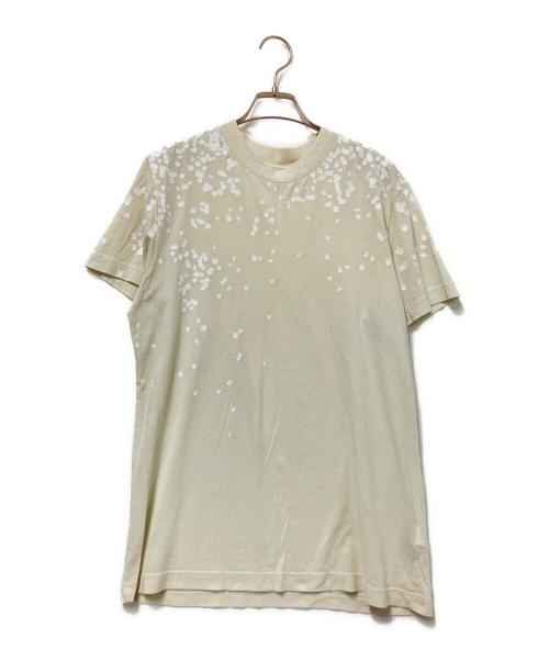 Maison Margiela（メゾンマルジェラ）Maison Margiela (メゾンマルジェラ) H&M (エイチアンドエム) ペンキプリントTシャツ アイボリー サイズ:Mの古着・服飾アイテム