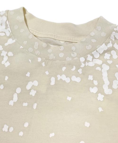 Maison Margiela（メゾンマルジェラ）Maison Margiela (メゾンマルジェラ) H&M (エイチアンドエム) ペンキプリントTシャツ アイボリー サイズ:Mの古着・服飾アイテム