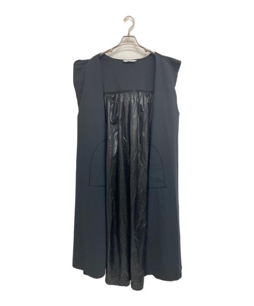 DANSKIN（ダンスキン）DANSKIN (ダンスキン) ギャザードコート ブラック サイズ:Lの古着・服飾アイテム