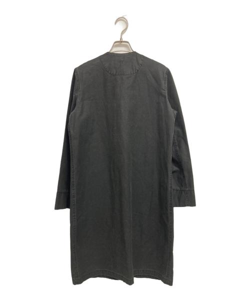 Maison Margiela（メゾンマルジェラ）Maison Margiela (メゾンマルジェラ) ノーカラーデニムワークコート ブラック サイズ:Mの古着・服飾アイテム