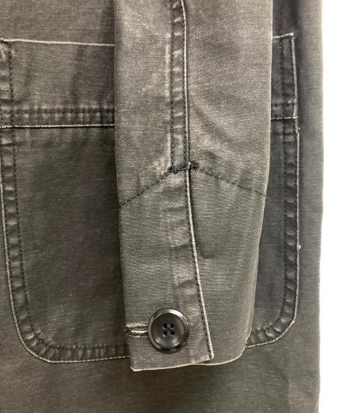 Maison Margiela（メゾンマルジェラ）Maison Margiela (メゾンマルジェラ) ノーカラーデニムワークコート ブラック サイズ:Mの古着・服飾アイテム