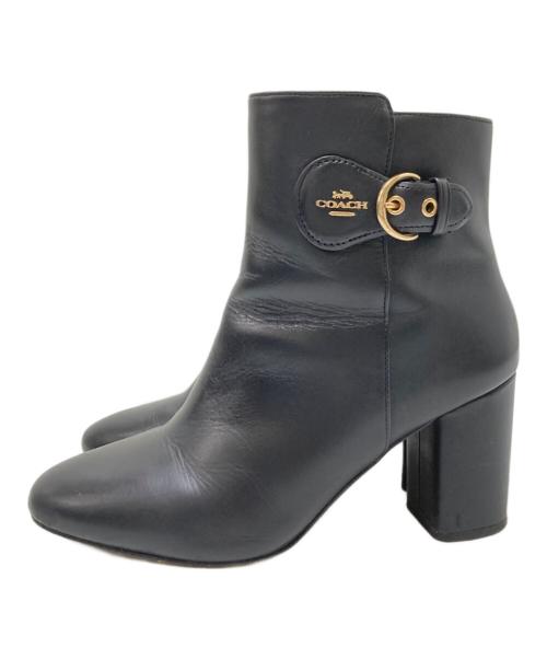 COACH（コーチ）COACH (コーチ) サイドジップブーツ/マイカブーティ ブラック サイズ:US:7Cの古着・服飾アイテム