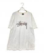stussyステューシー）の古着「プリントTシャツ」｜ホワイト