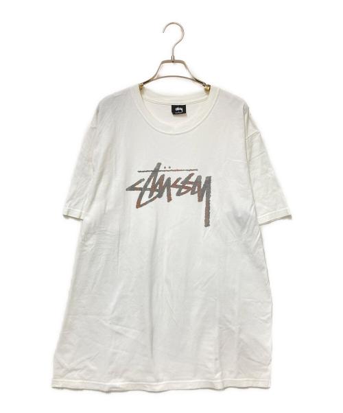 stussy（ステューシー）stussy (ステューシー) プリントTシャツ ホワイト サイズ: Lの古着・服飾アイテム