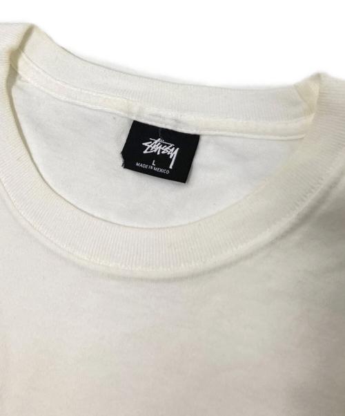 stussy（ステューシー）stussy (ステューシー) プリントTシャツ ホワイト サイズ: Lの古着・服飾アイテム