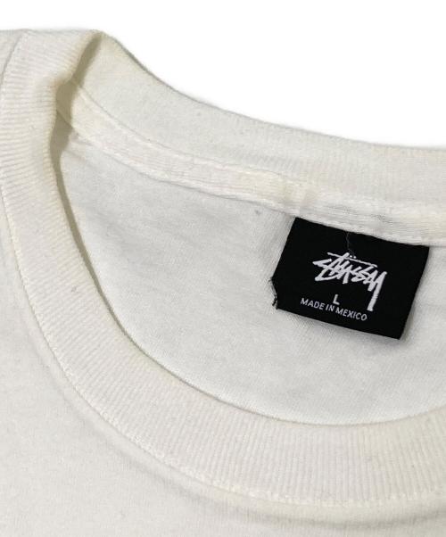 stussy（ステューシー）stussy (ステューシー) プリントTシャツ ホワイト サイズ: Lの古着・服飾アイテム