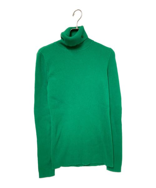 LAUREN RALPH LAUREN（ローレンラルフローレン）LAUREN RALPH LAUREN (ローレンラルフローレン) タートルネックニット グリーン サイズ:Mの古着・服飾アイテム
