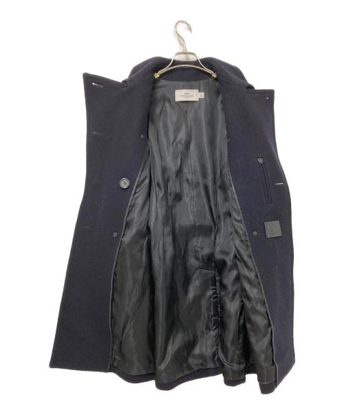 COACH（コーチ）COACH (コーチ) 金釦ダブルPコート ネイビー サイズ:Mの古着・服飾アイテム