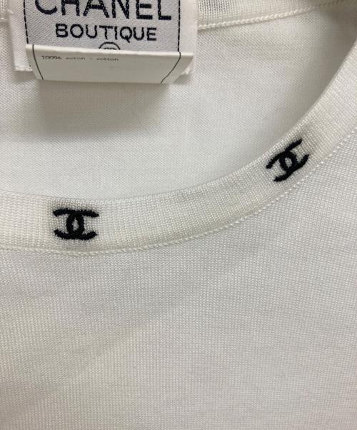 CHANEL（シャネル）CHANEL (シャネル) ココマークノースリーブカットソー ホワイト サイズ:38の古着・服飾アイテム