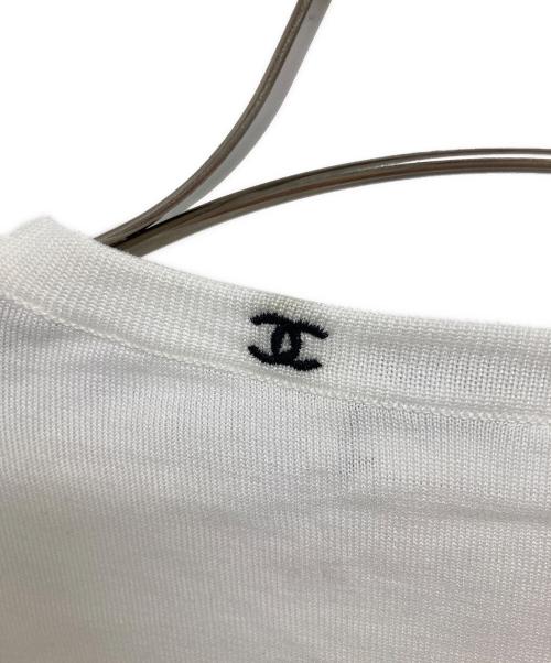 CHANEL（シャネル）CHANEL (シャネル) ココマークノースリーブカットソー ホワイト サイズ:38の古着・服飾アイテム