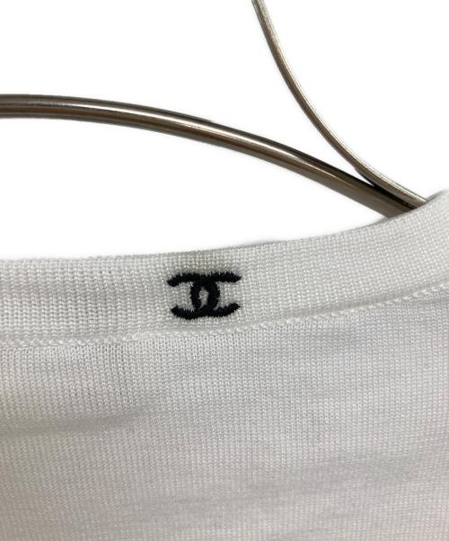 CHANEL（シャネル）CHANEL (シャネル) ココマークノースリーブカットソー ホワイト サイズ:38の古着・服飾アイテム
