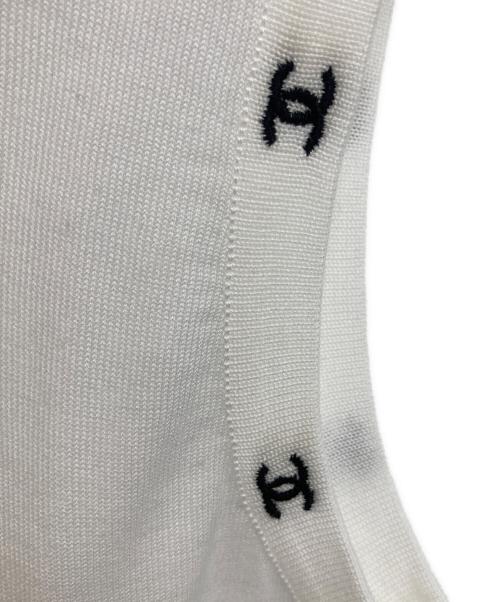 CHANEL（シャネル）CHANEL (シャネル) ココマークノースリーブカットソー ホワイト サイズ:38の古着・服飾アイテム