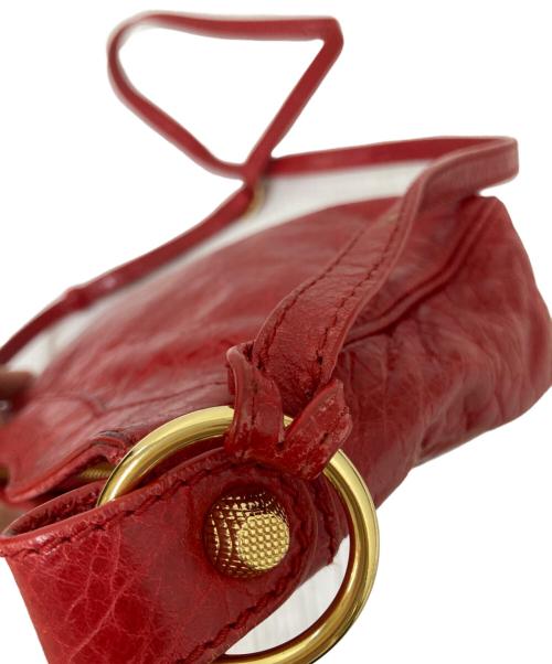 BALENCIAGA（バレンシアガ）BALENCIAGA (バレンシアガ) ショルダーバッグ レッドの古着・服飾アイテム