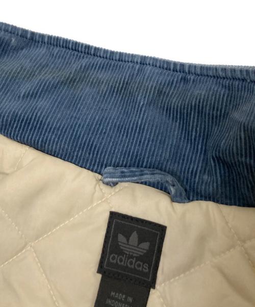 adidas（アディダス）adidas (アディダス) コーデュロイジャケット ブルー サイズ:Mの古着・服飾アイテム