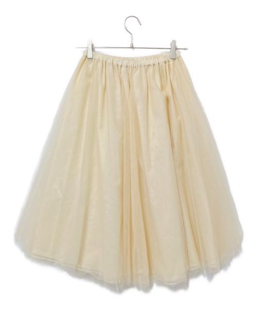 bilitis dix-sept ans（ビリティスディセッタン）bilitis dix-sept ans (ビリティスディセッタン) チュールスカート ホワイト サイズ:36の古着・服飾アイテム