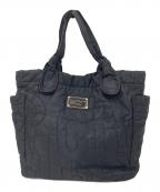 Marc by Marc Jacobsマークバイマークジェイコブス）の古着「ナイロンキルティングバッグ」｜ブラック