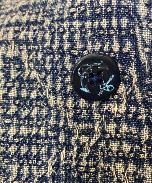 Porter Classic（ポータークラシック）Porter Classic (ポータークラシック) インディゴ染め SASHIKO PEA COAT インディゴ サイズ:Mの古着・服飾アイテム