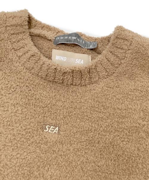 WIND AND SEA（ウィンダンシー）WIND AND SEA (ウィンダンシー) nestwell (ネストウェル) ボアスウェット ベージュ サイズ:2の古着・服飾アイテム