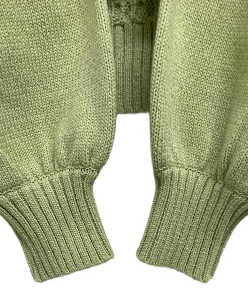 Rene（ルネ）Rene (ルネ) ニットフーディカーディガン グリーン サイズ:36の古着・服飾アイテム