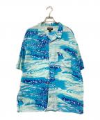 POLO JEANS CO.ポロジーンズカンパニー）の古着「00‘Sアロハシャツ」｜ブルー