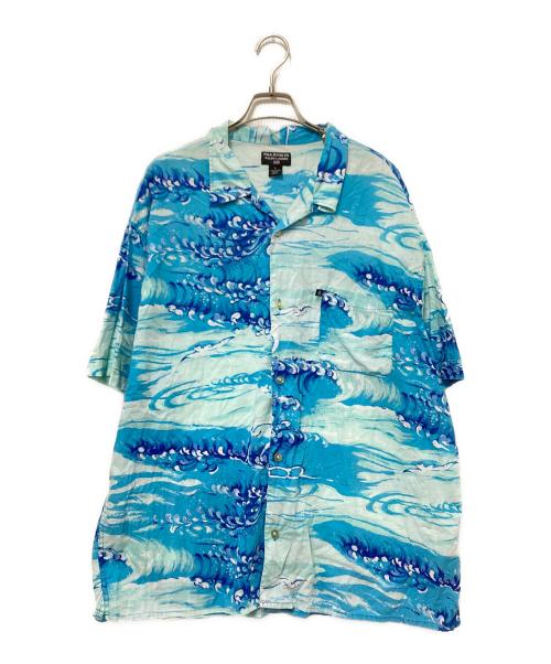 POLO JEANS CO.（ポロジーンズカンパニー）POLO JEANS CO. (ポロジーンズカンパニー) 00‘Sアロハシャツ ブルー サイズ:Lの古着・服飾アイテム