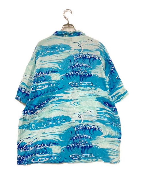 POLO JEANS CO.（ポロジーンズカンパニー）POLO JEANS CO. (ポロジーンズカンパニー) 00‘Sアロハシャツ ブルー サイズ:Lの古着・服飾アイテム