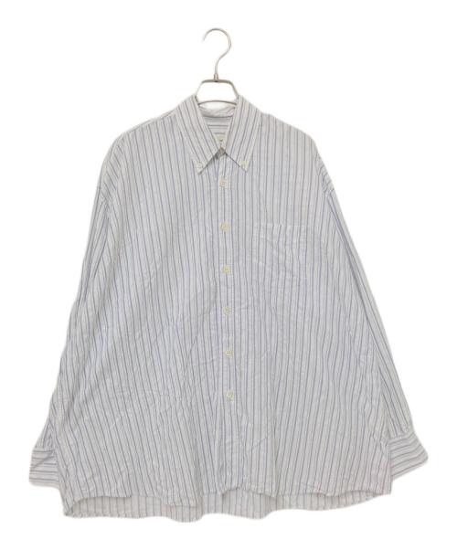 OUR LEGACY（アワーレガシー）OUR LEGACY (アワーレガシー) BORROWED BD SHIRT ホワイト×ブルー サイズ:46の古着・服飾アイテム