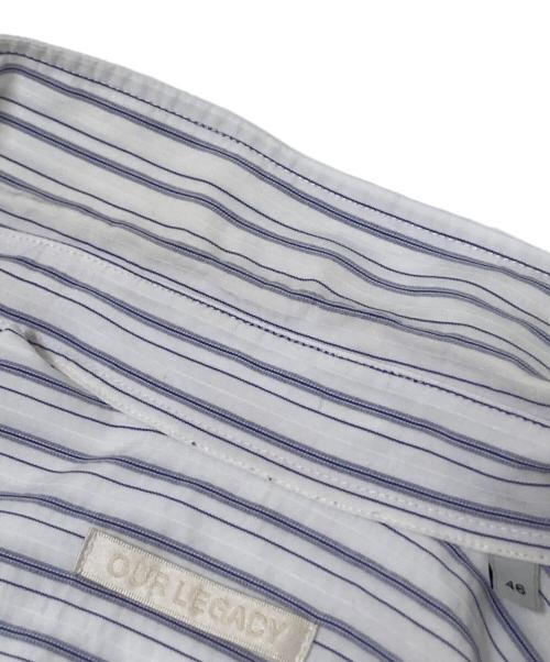 OUR LEGACY（アワーレガシー）OUR LEGACY (アワーレガシー) BORROWED BD SHIRT ホワイト×ブルー サイズ:46の古着・服飾アイテム
