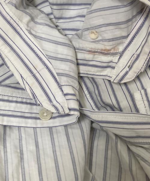 OUR LEGACY（アワーレガシー）OUR LEGACY (アワーレガシー) BORROWED BD SHIRT ホワイト×ブルー サイズ:46の古着・服飾アイテム