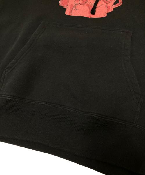 nubian（ヌビアン）nubian (ヌビアン) プリントパーカー ブラック サイズ:Lの古着・服飾アイテム