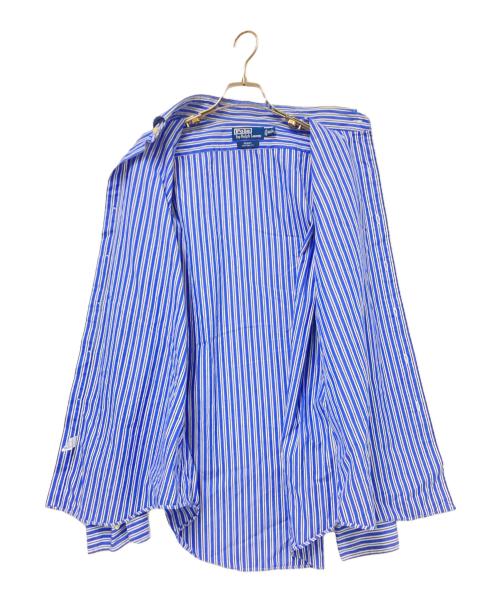 POLO RALPH LAUREN（ポロ・ラルフローレン）POLO RALPH LAUREN (ポロ・ラルフローレン) ストライプシャツ ブルー サイズ:16 1/2:Lの古着・服飾アイテム