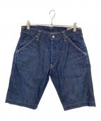 EVISUエヴィス）の古着「ハーフデニムパンツ」｜インディゴ