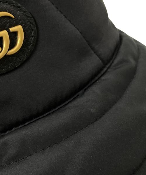 GUCCI（グッチ）GUCCI (グッチ) GGキルティングバケットハット ブラック サイズ:下記参照の古着・服飾アイテム