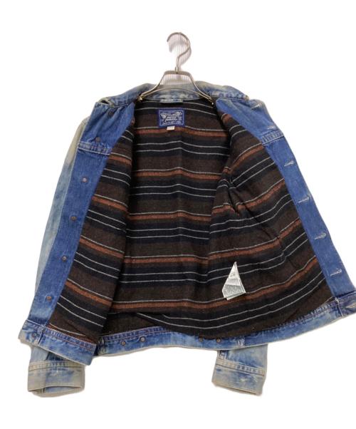 DIESEL（ディーゼル）DIESEL (ディーゼル) 加工デニムジャケット インディゴ サイズ:XSの古着・服飾アイテム