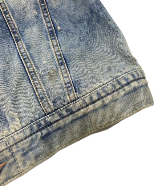 DIESEL（ディーゼル）DIESEL (ディーゼル) 加工デニムジャケット インディゴ サイズ:XSの古着・服飾アイテム