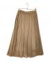 KUMIKYOKU（クミキョク）の古着「サテンプリーツスカート」｜ベージュ