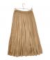 KUMIKYOKU (クミキョク) サテンプリーツスカート ベージュ サイズ:２：4000円