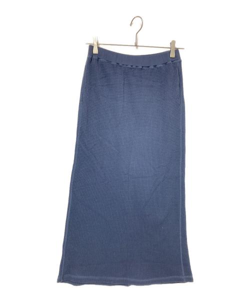 Americana（アメリカーナ）Americana (アメリカーナ) ワッフルスカート ネイビー サイズ:L 未使用品の古着・服飾アイテム