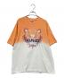 KENZO（ケンゾー）の古着「刺繍Tシャツ」｜オレンジ