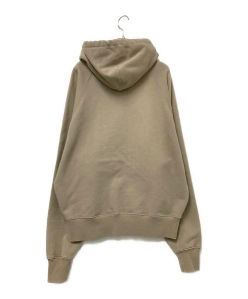 AMI Alexandre Mattiussi（アミアレクサンドルマテュッシ）AMI Alexandre Mattiussi (アミアレクサンドルマテュッシ) ハートAロゴ刺繍ジップパーカー ベージュ サイズ:Lの古着・服飾アイテム