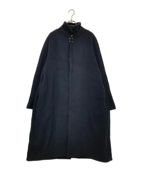 SUZUKI TAKAYUKI（スズキタカユキ）SUZUKI TAKAYUKI (スズキタカユキ) stand-fall-collar coat ブラック サイズ:2の古着・服飾アイテム