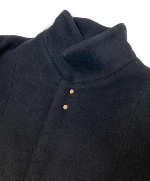 SUZUKI TAKAYUKI（スズキタカユキ）SUZUKI TAKAYUKI (スズキタカユキ) stand-fall-collar coat ブラック サイズ:2の古着・服飾アイテム