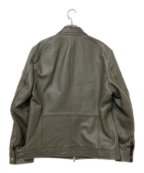 RATTLE TRAP（ラトルトラップ）RATTLE TRAP (ラトルトラップ) シープレザー シングルライダースジャケット グレー サイズ:3Lの古着・服飾アイテム